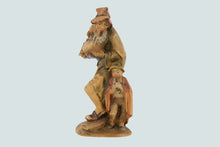 Load image into Gallery viewer, Wooden Carved Pipers Figurine