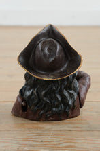 Load image into Gallery viewer, Antique Cast Iron Pirate Mechanical Bank Moving Arm and Eye Patch Figure