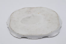Load image into Gallery viewer, Queen Louise of Prussia Portrait Serving Tray Vintage Oval Platter Green Gold
