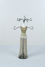 Load image into Gallery viewer, Plow and Hearth Dress Form Jewelry Holder Floral Beaded Mannequin 13 Inch