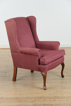 Load image into Gallery viewer, Plum Perfect Queen Anne Wingback Chair
