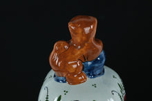 Load image into Gallery viewer, Royal Delft Polychrome Lidded Ginger Jar – Handpainted “Van der Laan” Studio, 1981 – 16" Tall with Certificates