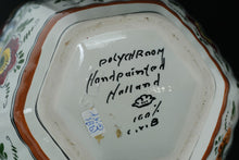 Load image into Gallery viewer, Royal Delft Polychrome Lidded Ginger Jar – Handpainted “Van der Laan” Studio, 1981 – 16" Tall with Certificates