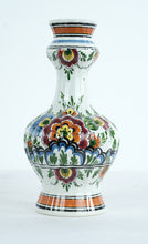 Load image into Gallery viewer, Hand-Painted Dutch Polychrome Ceramic Vases – Matching Pair