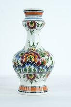 Load image into Gallery viewer, Hand-Painted Dutch Polychrome Ceramic Vases – Matching Pair