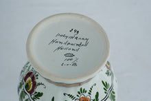 Load image into Gallery viewer, Hand-Painted Dutch Polychrome Ceramic Vases – Matching Pair