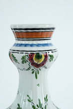 Load image into Gallery viewer, Hand-Painted Dutch Polychrome Ceramic Vases – Matching Pair