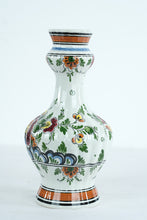 Load image into Gallery viewer, Hand-Painted Dutch Polychrome Ceramic Vases – Matching Pair