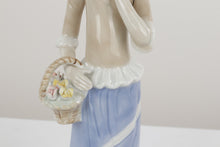 Load image into Gallery viewer, Madeira Porcelain Figurine – Lady with Flower Basket