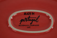 Load image into Gallery viewer, Red Stoneware Baking Dish – Made in Portugal – 12" x 7.5" Oval Baker with Handles