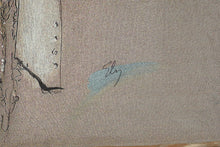 Load image into Gallery viewer, Richard Ely White Gloves Tapestry Fine Art Textile Lady With Hat 44x53