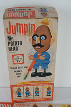 Load image into Gallery viewer, Vintage 1960s Hasbro “Jumpin’ Mr. Potato Head” Wind-Up Toy with Box – Rare Collectible Set