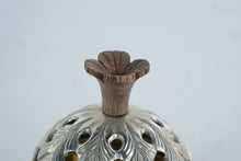 Load image into Gallery viewer, Mid Century Modern Silverplate Pierced Lidded Potpourri Box Brass Lined
