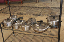 Load image into Gallery viewer, Revere Ware 1801 Copper Clad Cookware 16 Piece Set 9 Pots Pans 7 Lids USA