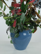 Load image into Gallery viewer, Large Artificial Floral Arrangement in Blue Ceramic Vase – 42” Tall Decorative Floor Accent