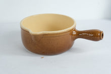Load image into Gallery viewer, La Bourguignonne France Glazed Earthenware Sauce Pan – Fondue Style Pottery Cookware