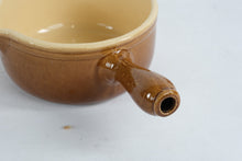 Load image into Gallery viewer, La Bourguignonne France Glazed Earthenware Sauce Pan – Fondue Style Pottery Cookware