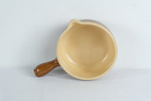 Load image into Gallery viewer, La Bourguignonne France Glazed Earthenware Sauce Pan – Fondue Style Pottery Cookware