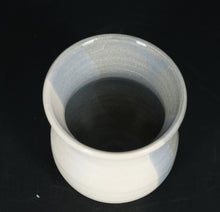 Load image into Gallery viewer, Signed Marilyn Palsha Studio Pottery Vase – NC Artist, Swirled Blue & Gray Glaze