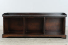 Load image into Gallery viewer, Pottery Barn Samantha Bench with Cubbies in Mahogany Finish