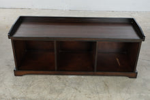 Load image into Gallery viewer, Pottery Barn Samantha Bench with Cubbies in Mahogany Finish