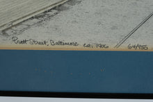 Load image into Gallery viewer, Pratt Street Baltimore ca 1906 Framed Limited Edition Print by Paul DeRemigis Jr
