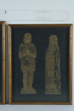 Load image into Gallery viewer, Pair Medieval Monument Brasses St Marys Church Beddington Surrey Framed Prints