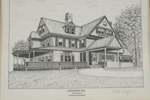 Load image into Gallery viewer, Scott Kiefer Presidential Homes Prints Set of 5 Framed Ulysses Grant Roosevelt Jefferson Hayes