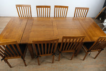 Load image into Gallery viewer, Lexington Home Brands Provence Extension Dining Table and 8 Slat Back Chairs