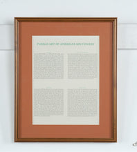 Load image into Gallery viewer, Pueblo Art of Americas Southwest Framed Educational Print Native American Pottery 14x17