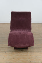 Load image into Gallery viewer, Modern Chaise Lounge – Plum Purple