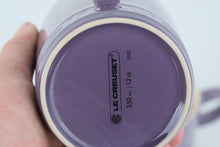 Load image into Gallery viewer, Le Creuset Set of 2 Stoneware Coffee Mugs Cassis Purple 12 oz 350 ml