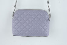 Load image into Gallery viewer, Michael Kors Quilted Leather Crossbody Bag Lavender Silver Chain