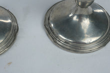 Load image into Gallery viewer, Empire Pewter Candle Holders Pair Silver Tone Vintage Style 4 Inch
