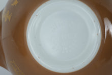 Load image into Gallery viewer, Pyrex Early American Cinderella Mixing Bowl Set 4 Piece Brown Gold 441 442 443 444