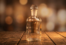 Load image into Gallery viewer, Vintage Pyrex Glass Laboratory Reagent Bottle With Stopper 6 Inch Clear Glass