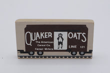 Load image into Gallery viewer, Cat’s Meow Village Quaker Oats Train Car Wooden Collectible – Retired Advertising Piece