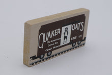 Load image into Gallery viewer, Cat’s Meow Village Quaker Oats Train Car Wooden Collectible – Retired Advertising Piece