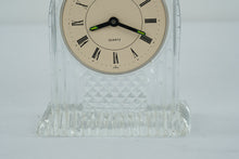 Load image into Gallery viewer, Crystal Clear Mini Clock by Quartz