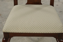Load image into Gallery viewer, Queen Anne Style Mahogany Dining Side Chair Upholstered Seat