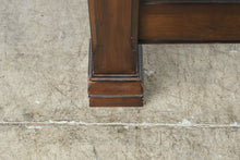 Load image into Gallery viewer, Queen Size Wood and Wrought Iron Bed Frame with Scrollwork Headboard and Footboard