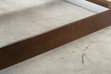 Load image into Gallery viewer, Queen Size Wood and Wrought Iron Bed Frame with Scrollwork Headboard and Footboard