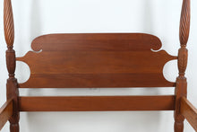 Load image into Gallery viewer, Queen Size Wheat and Spiral Carved Bed – Solid Wood