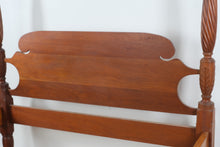 Load image into Gallery viewer, Queen Size Wheat and Spiral Carved Bed – Solid Wood