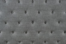 Load image into Gallery viewer, Gray Upholstered Tufted Queen Bed Frame