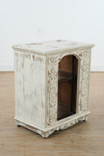 Load image into Gallery viewer, Vintage Radio Cabinet Painted Distressed Console Accent Table Storage Cabinet