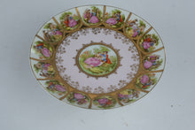 Load image into Gallery viewer, Vintage Arnart Love Story Royal Vienna Style Porcelain Pedestal Cake Stand