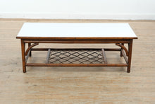 Load image into Gallery viewer, Rattan Coffee Table with White Laminate Top