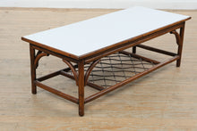 Load image into Gallery viewer, Rattan Coffee Table with White Laminate Top