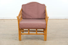 Load image into Gallery viewer, Rattan Lounge Chair with Lattice Sides and Upholstered Cushions
